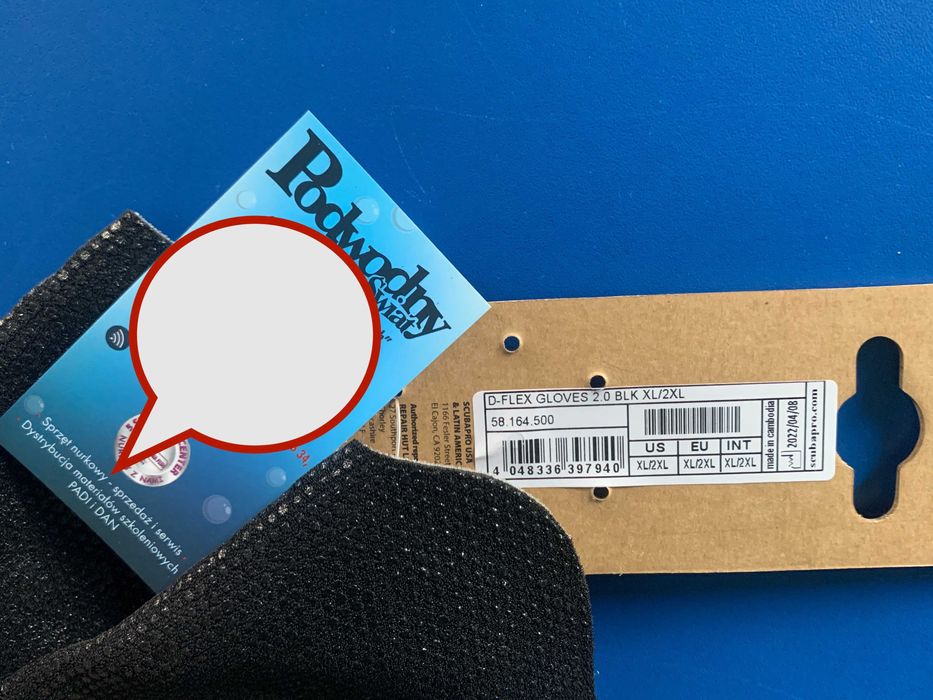 Rękawice nurkowe 2 mm Scubapro D-Flex