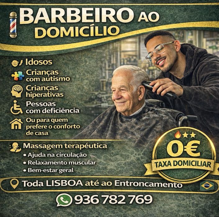 Barbeiro domiciliar completo