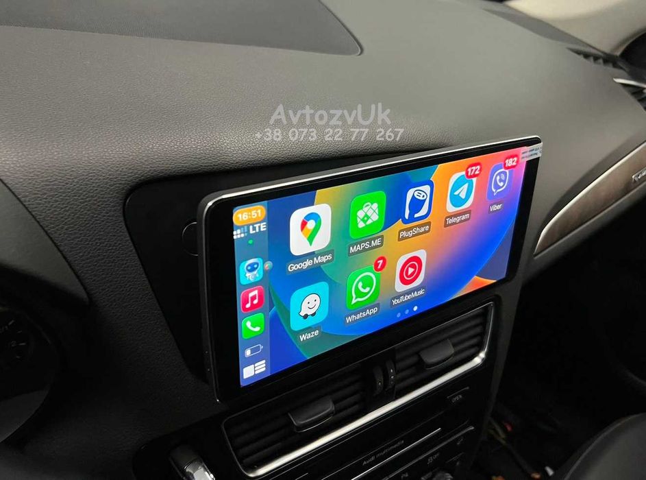 Дисплей AUDI Q5 Navi GPS USB Ку5 Q 5 MMI Магнітола Андроїд 15 CarPlay