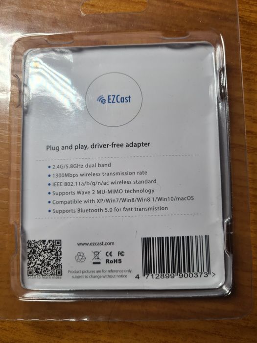 Karta wifi ac 1200 mbps USB 3.0 bluetooth 5.0. EZC-5300BS