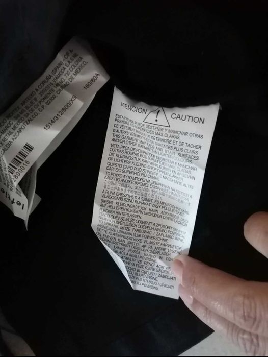 Vestido preto midi da Lefties, xs, novo com etiqueta