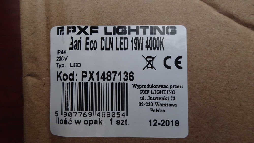 Oświetlenie LED Bari Eco 223mm 19W 4000K