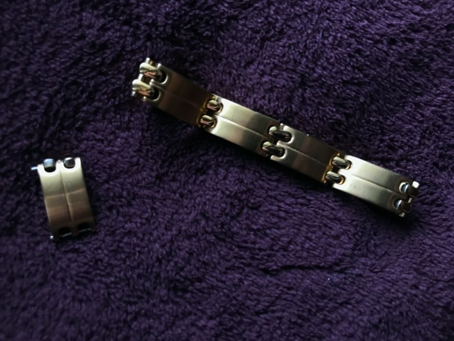 #2 Bransoletka magnetyczna męska/unisex, kol. Rose gold, zdrowie