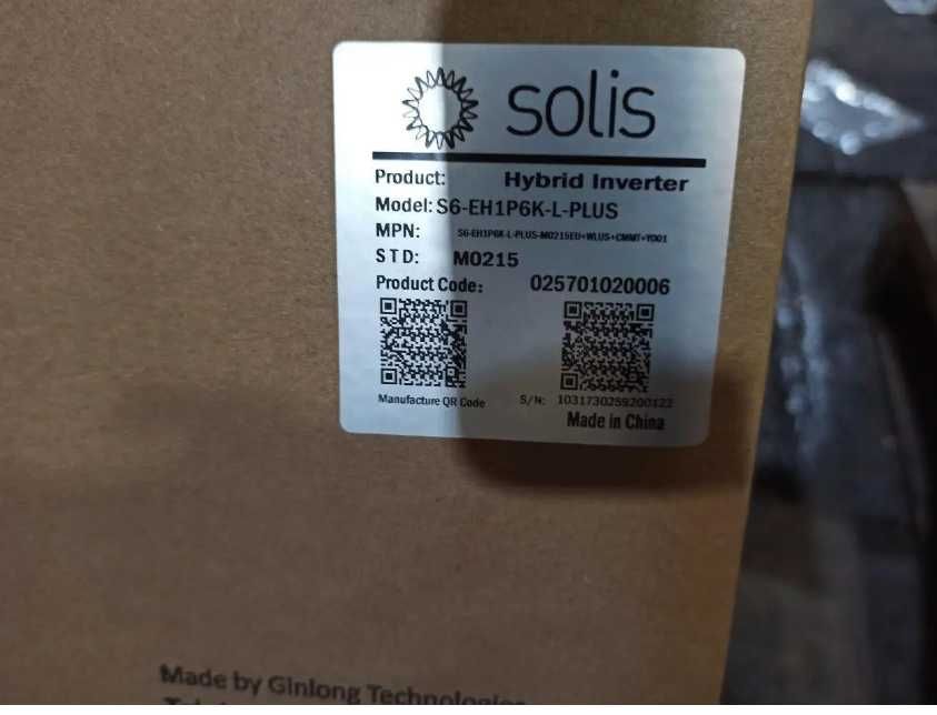 Інвертор мережевий Solis Solar S6-EH1P6K-L-PLUS