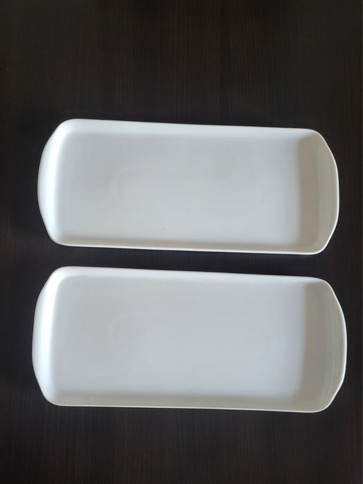 2 duże półmiski białe
