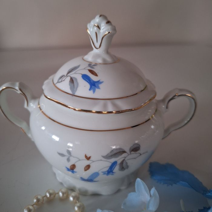 Piękna cukierniczka porcelanowa