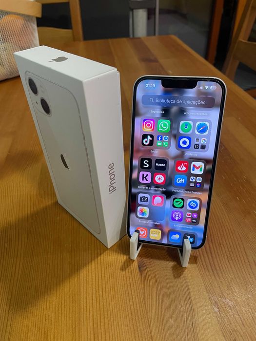 iPhone 13 Branco de 128GB Fatura Caixa e Acessórios