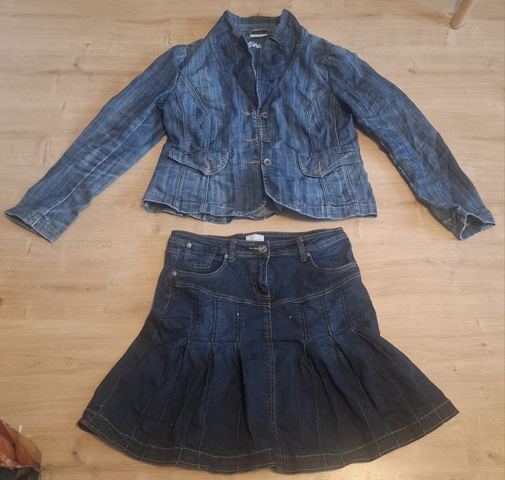 Zestaw damski jeansowy L