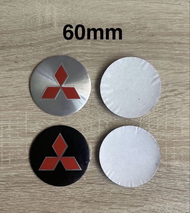 Conjunto 4 Centros Tampas Jantes Mitsubishi 56mm 60mm 65mm 68mm 75mm 81mm