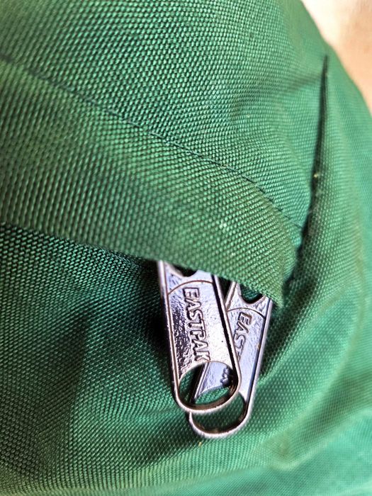 Mochila backpack Eastpak Made in USA leather couro pele anos 90 RARA