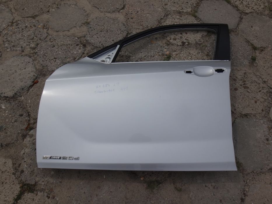 Drzwi Lewe E84 X1 Bmw Przód Titansilber Oryginalny Lakier Przednie Lew