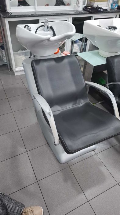 Rampas de lavagem. Cabeleireiro