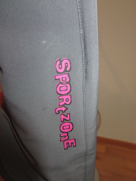 Calças Sra Desportivas Cinz Fecho+Mola c/ Bolsos+presilhas cinta L Usa