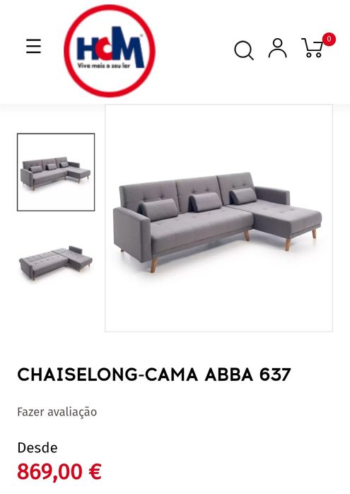 Sofá chaise longue
