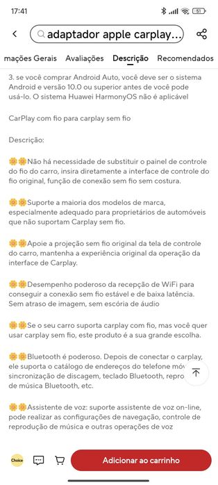 Adaptador de android auto