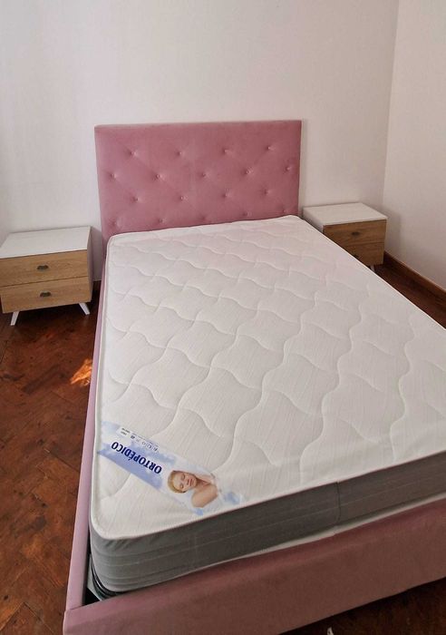 Camas de Casal Estofadas de Luxo 199€ Disp. em Várias Cores! 190x140m!