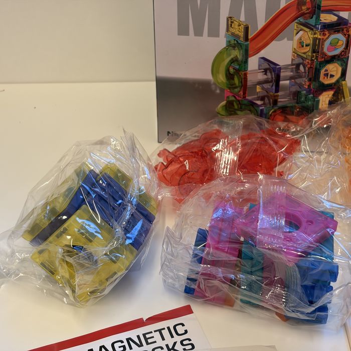 Magnetyczne klocki konstrukcyjne Marble Run DIY Magnetic Building Blocks