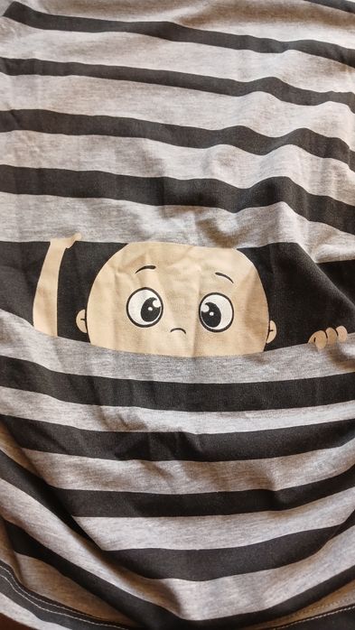 Футболка з принтом для вагітних