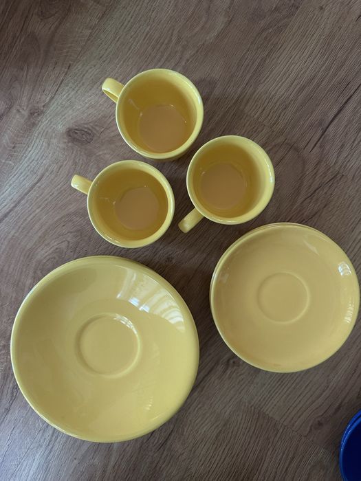 Serviços de chá e café Vista Alegre - Porcelana Azul e Amarela