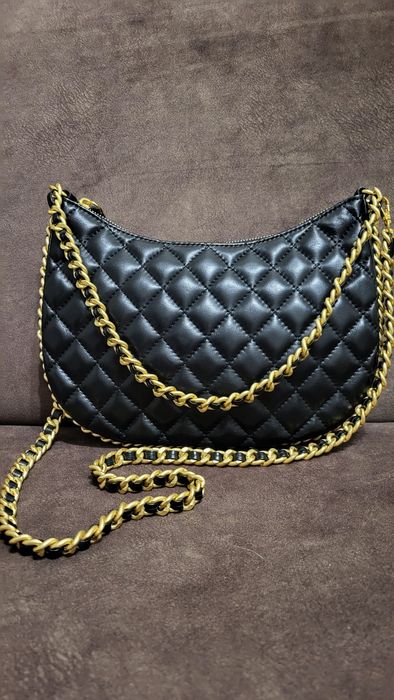 Сумочка кожаная в стиле Шанель