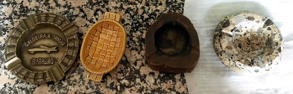 Conjunto de cinzeiros - vários estilos, vários preços