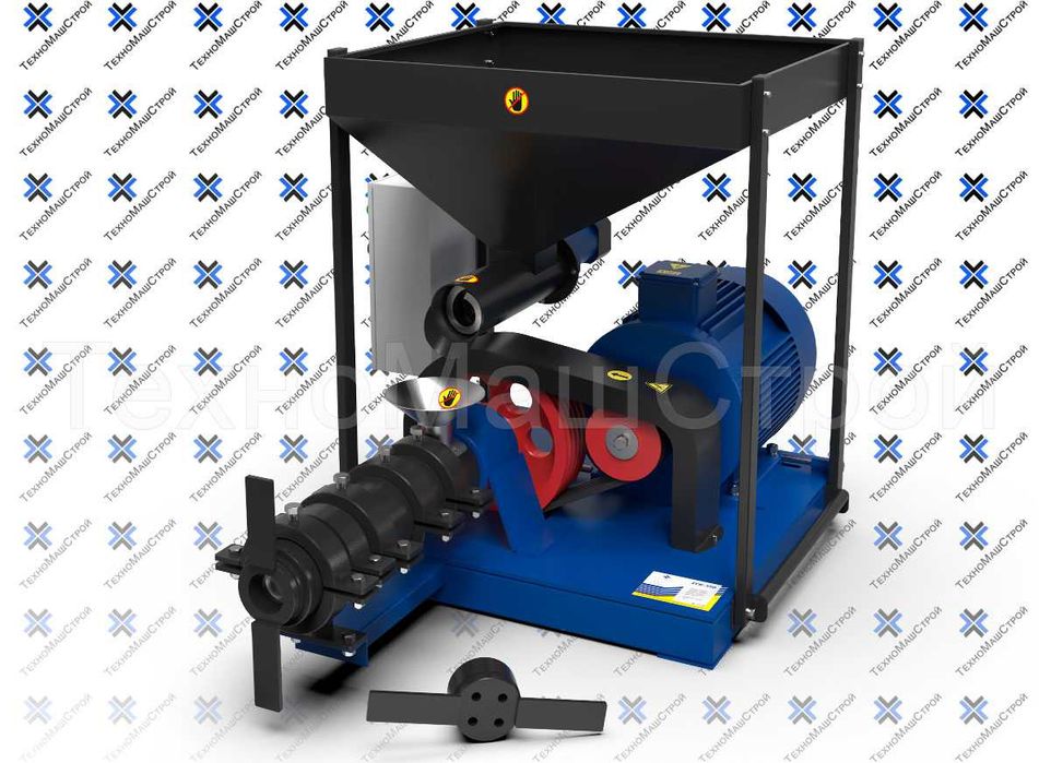 Экструдер корма 350кг/час Две насадки 30кВт ЭГК-350