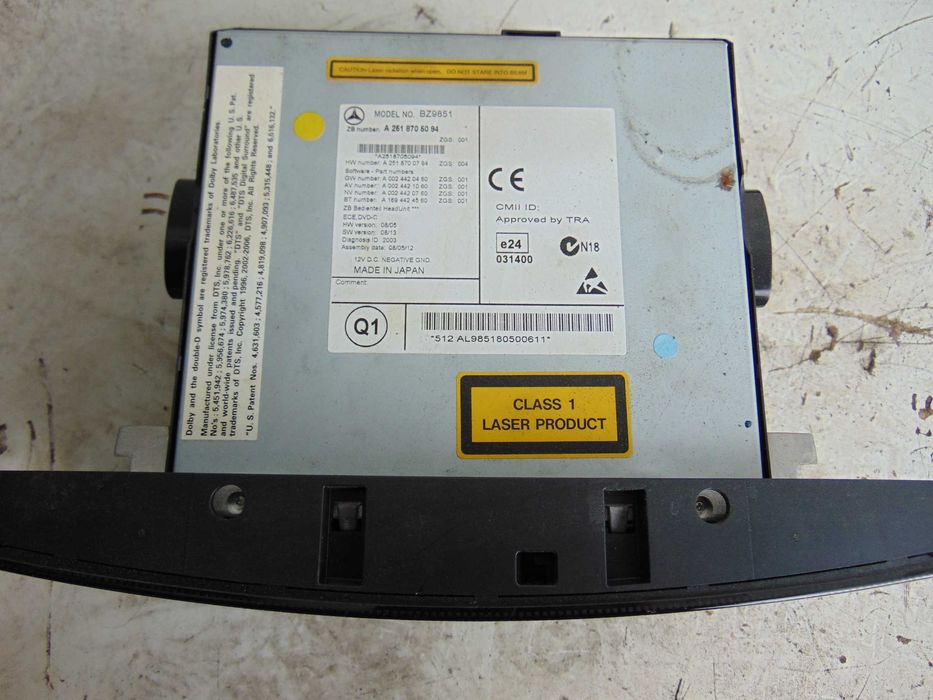 Radio CD SD NAVI Nawigacja comand Mercedes R-klasa W 251