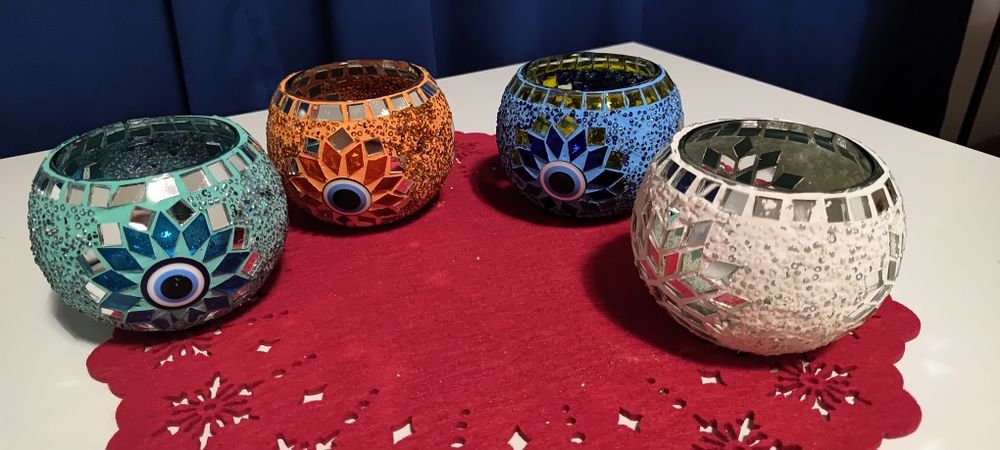 Tureckie lampki mozaikowe