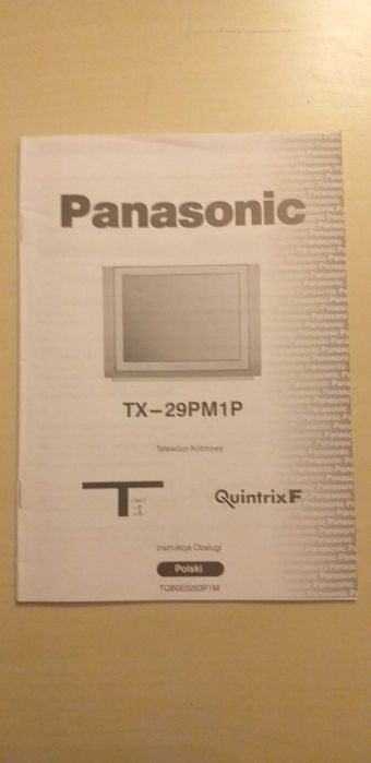 instrukcja obsługi telewizora kolorowego Panasonic TX-29PM1P.