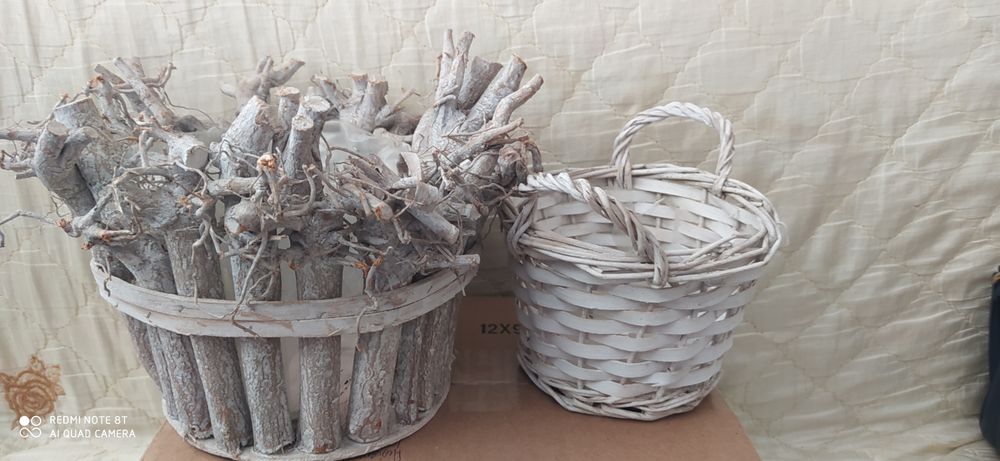 Dwa koszyki na kwiaty 25 zł wyprzedaż