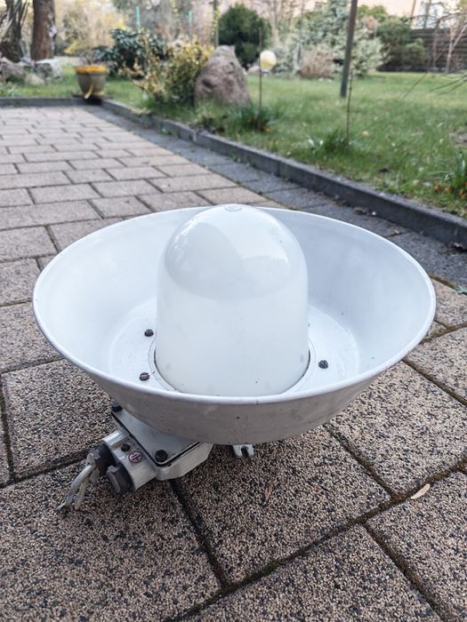 9x Lampa okrętowa, przemysłowa, prl, loft, vintage