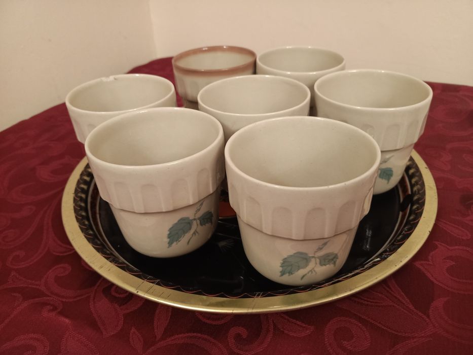 Kubki PRL Tułowice 7 sztuk