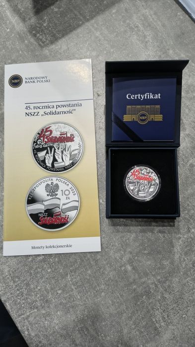 10 zł 45. rocznica powstania NSZZ Solidarność 2025. Okazja!