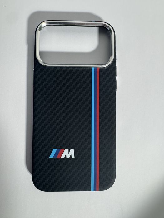 Чехол BMW iPhone 17 Pro Max / Pro / 17/15/16 карбон