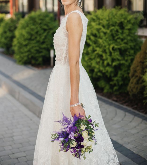 Сукня для розпису міді / Весільна сукня (Айворі, р. 36)