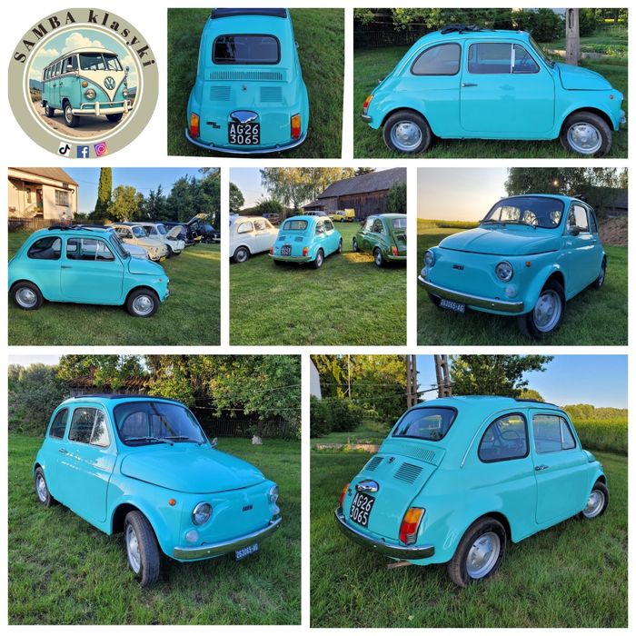 Fiat 500-Auto do ślubu, filmu, na sesje świąteczne, SAMBA klasyki