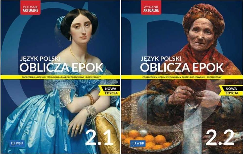 Zestaw/Oblicza Epok 2.1 i 2.2 Język polski WSiP Wydanie aktualne