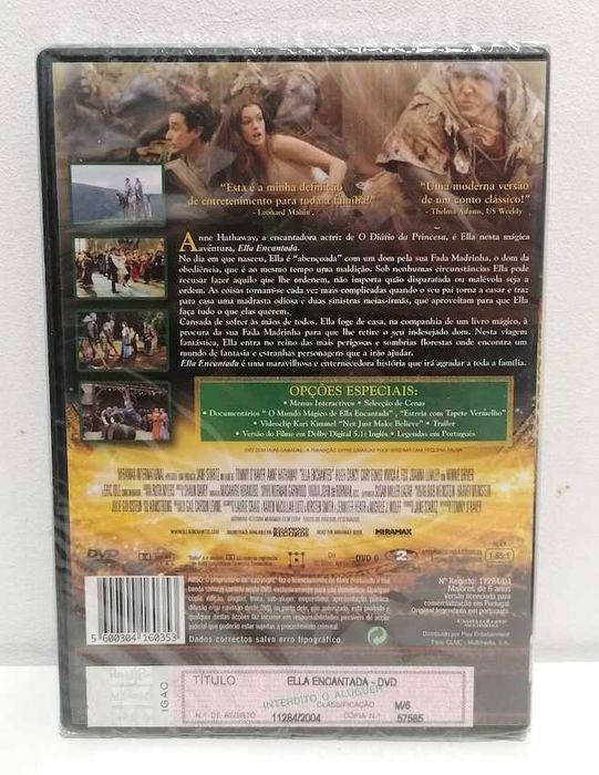 Ella Encantada. Dvd selado.