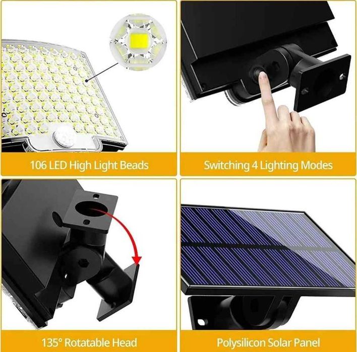 Outdoor Solar Light with Remote Control / Motion Sensor434369459546368004
