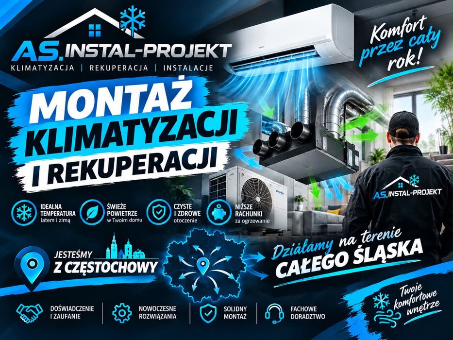 Klimatyzacja rekuperacja instalcje elektryczne elektryk SEP