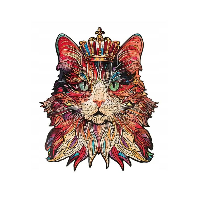 Cat King Drewniane puzzle 3D 200 el.