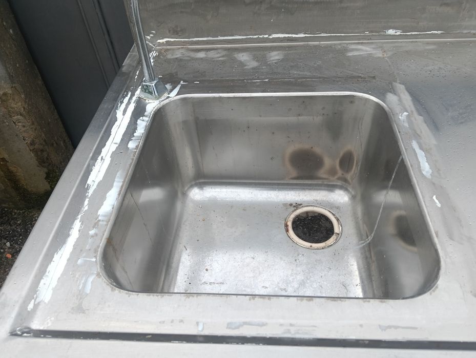 Banca em inox industrial