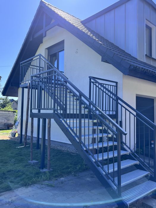 Schody stalowe zewnętrzne