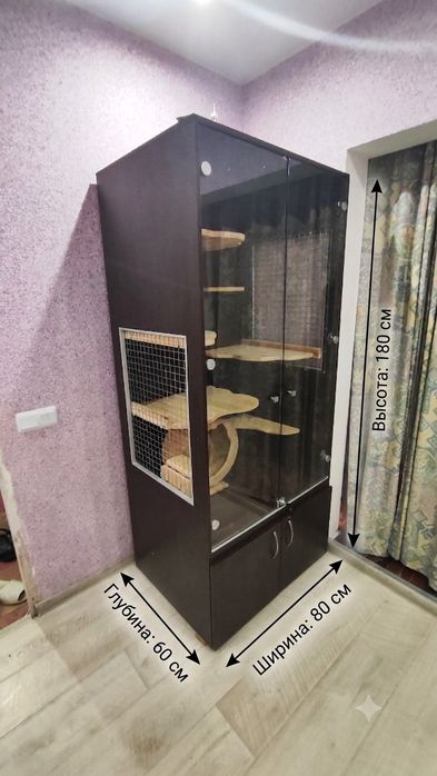 Продам вітрину для шиншил