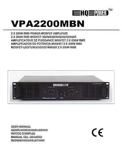 Amplificador de Potência VPA2200MBN