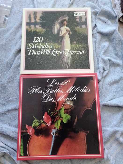 Vinyl Records "The 150 Most Beautiful Melodies in the World" and Vinyl Records "120 Melodies That Will Live Forever"