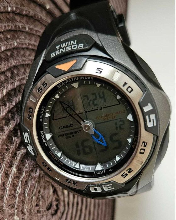 Часы наручные Casio Sea-Pathfinder Twin Sensor модель spf-60: 3