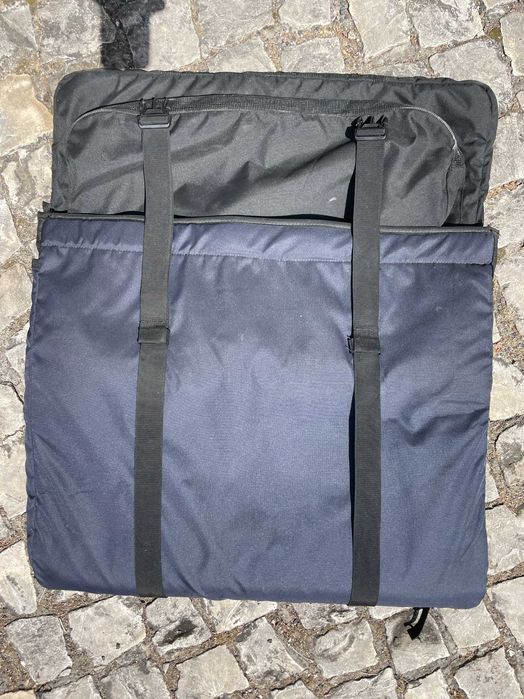 Capa de Bodyboard 500 Dupla "daily bag" Preto Azul