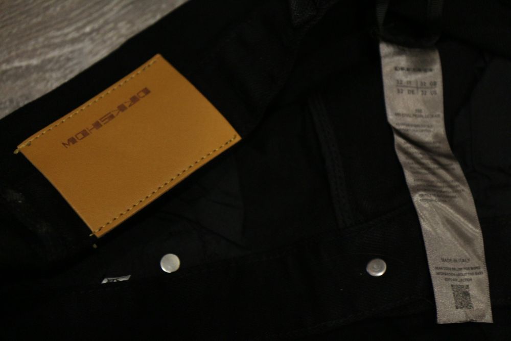 Джинсы клеш черные Rick Owens bolan black flared jeans