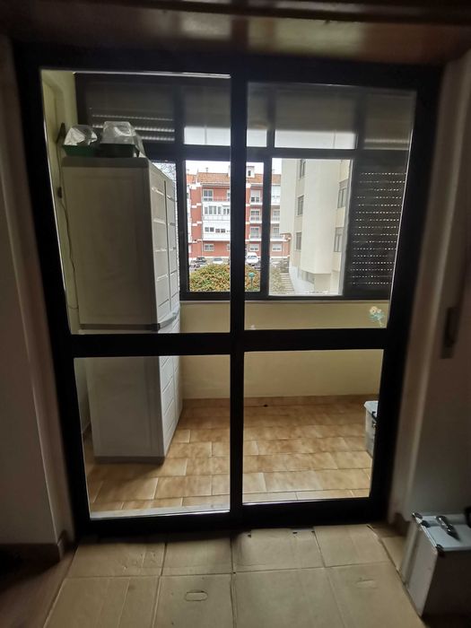 Janelas de alumínio bronze com vidro duplo